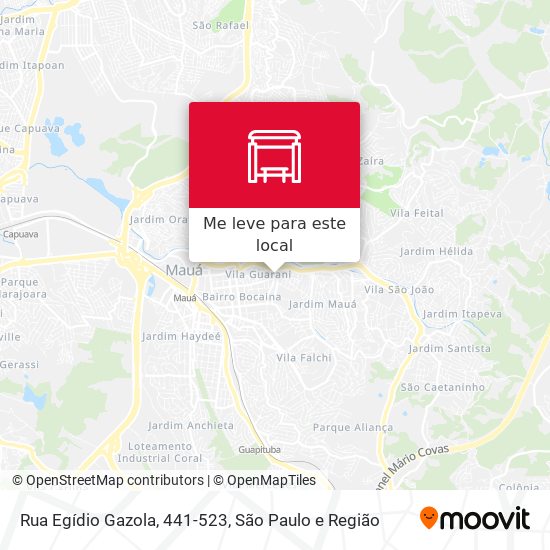 Rua Egídio Gazola, 441-523 mapa