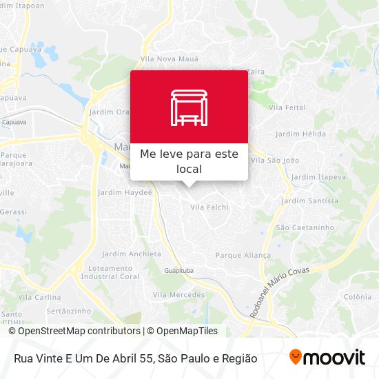 Rua Vinte E Um De Abril 55 mapa