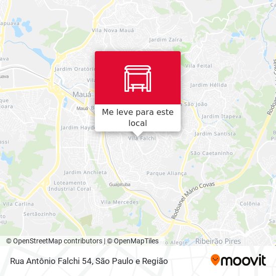 Rua Antônio Falchi 54 mapa