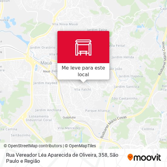 Rua Vereador Léa Aparecida de Oliveira, 358 mapa