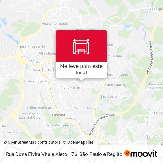 Rua Dona Elvira Vitale Aleto 176 mapa