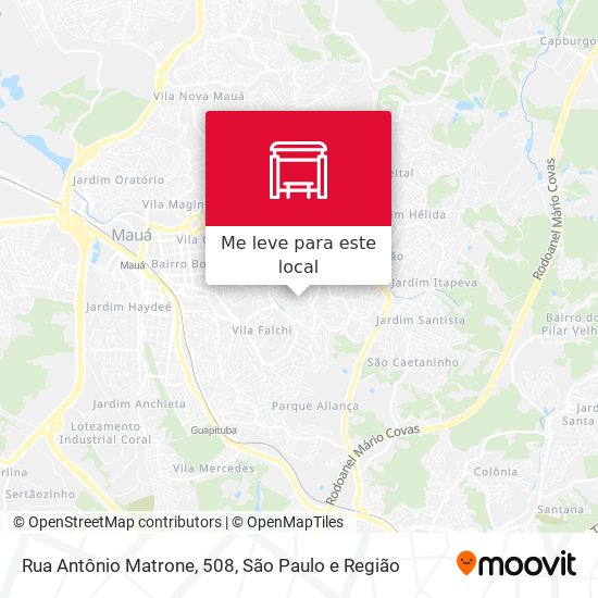 Rua Antônio Matrone, 508 mapa