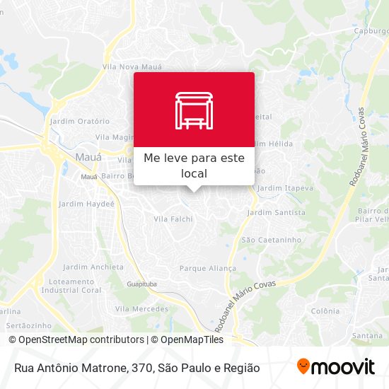 Rua Antônio Matrone, 370 mapa