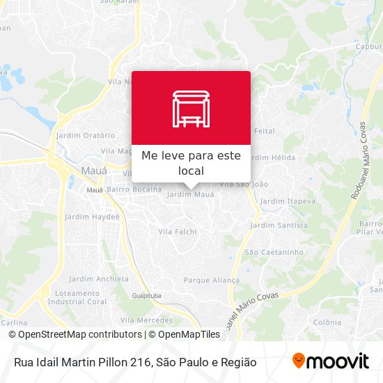 Rua Idail Martin Pillon 216 mapa