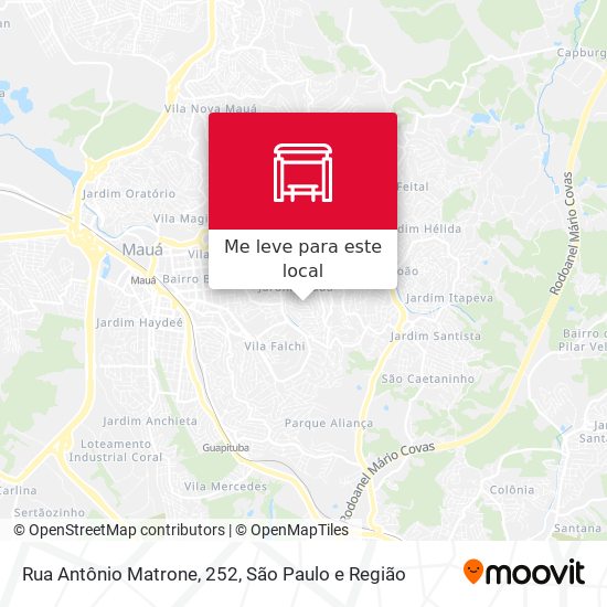 Rua Antônio Matrone, 252 mapa