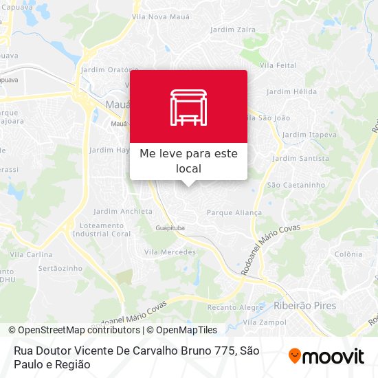 Rua Doutor Vicente De Carvalho Bruno 775 mapa