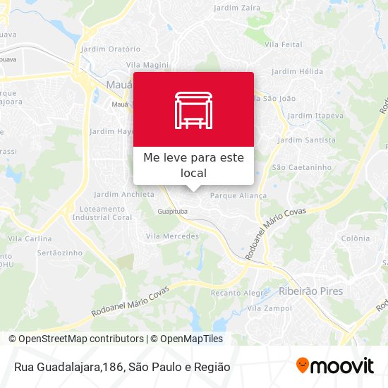 Rua Guadalajara,186 mapa