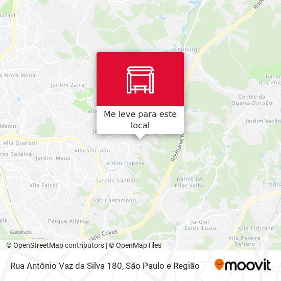 Rua Antônio Vaz da Silva 180 mapa
