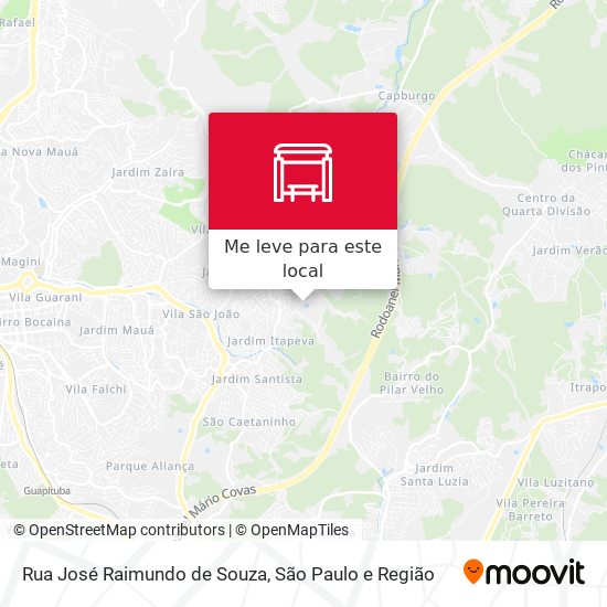 Rua José Raimundo de Souza mapa