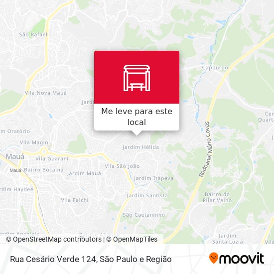Rua Cesário Verde 124 mapa