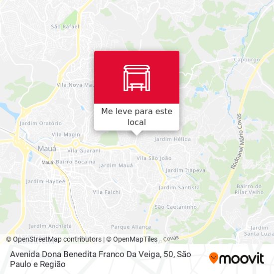 Avenida Dona Benedita Franco Da Veiga, 50 mapa