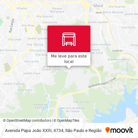 Avenida Papa João XXIII, 4734 mapa