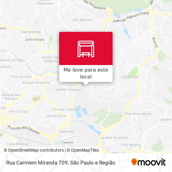 Rua Carmem Miranda 709 mapa
