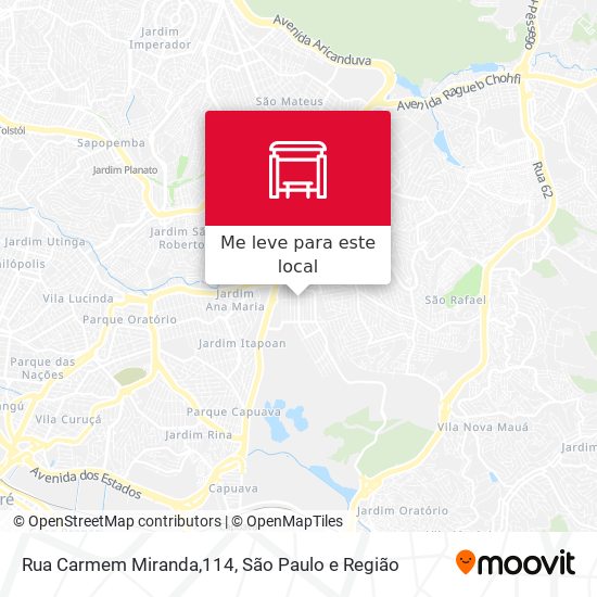 Rua Carmem Miranda,114 mapa