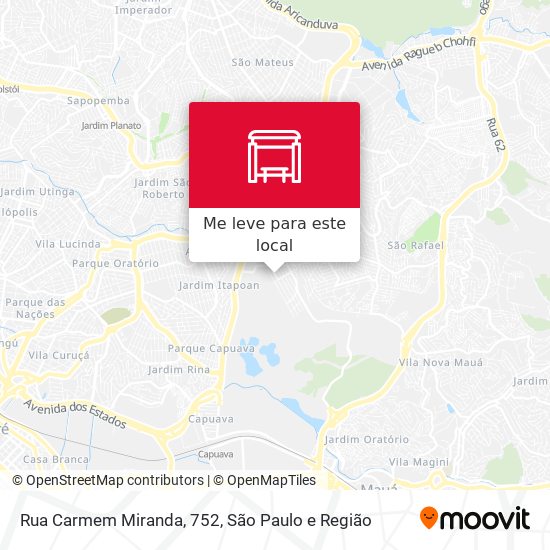 Rua Carmem Miranda, 752 mapa