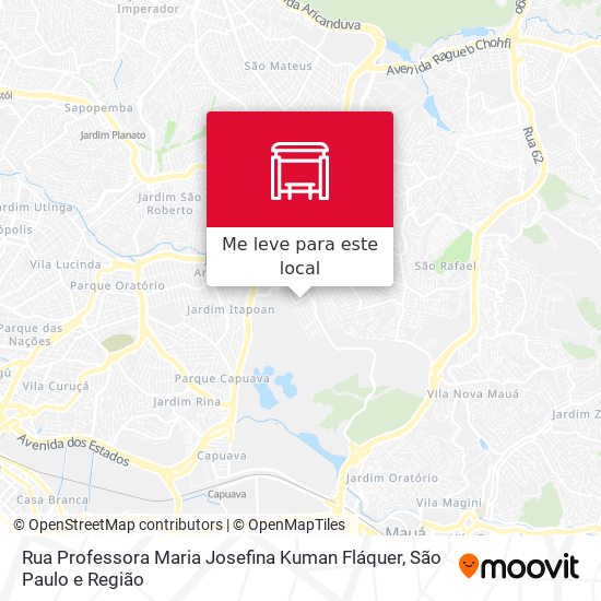 Rua Professora Maria Josefina Kuman Fláquer mapa