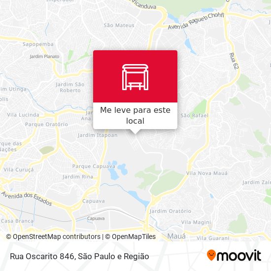 Rua Oscarito 846 mapa