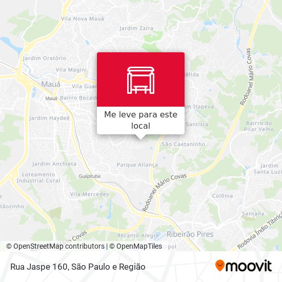 Rua Jaspe 160 mapa