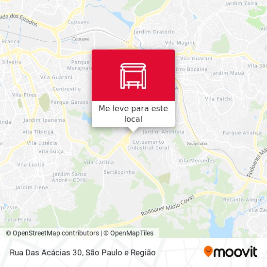 Rua Das Acácias 30 mapa