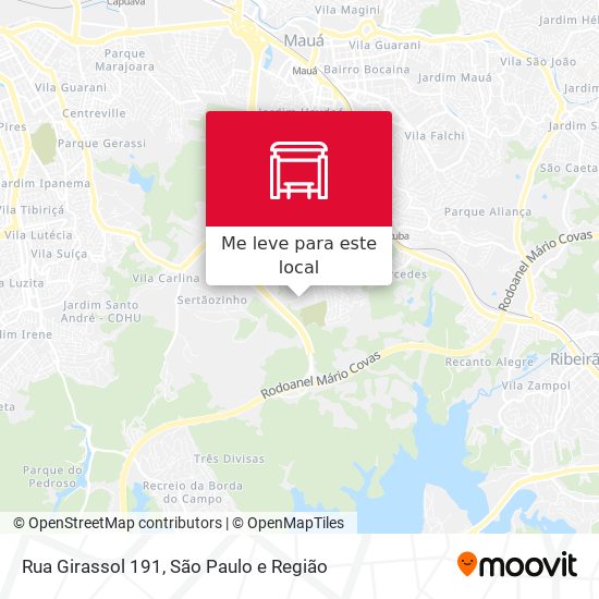 Rua Girassol 191 mapa
