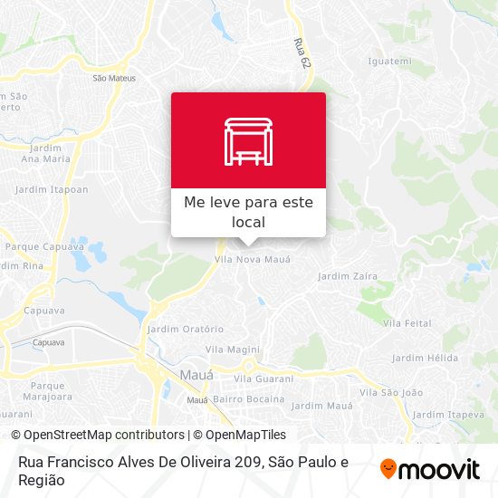 Rua Francisco Alves De Oliveira 209 mapa