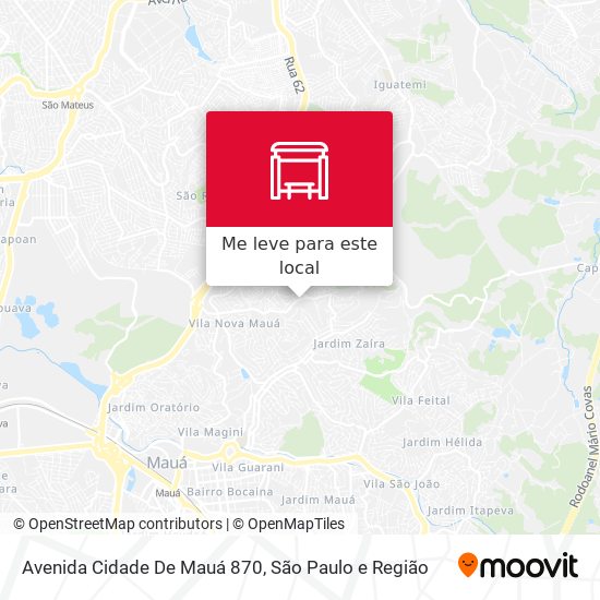 Avenida Cidade De Mauá 870 mapa