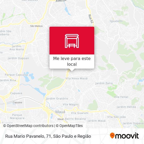 Rua Mario Pavanelo, 71 mapa