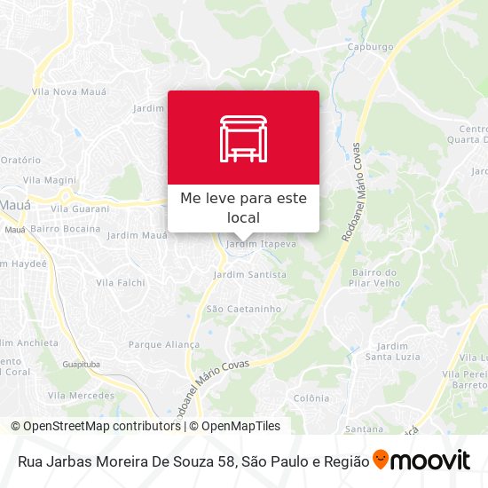 Rua Jarbas Moreira De Souza 58 mapa