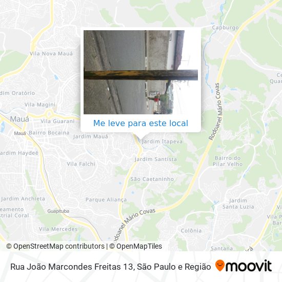 Rua João Marcondes Freitas 13 mapa