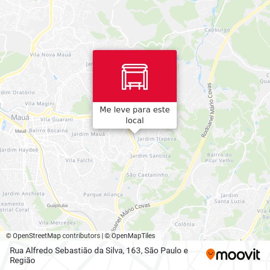 Rua Alfredo Sebastião da Silva, 163 mapa