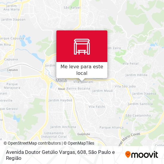 Avenida Doutor Getúlio Vargas, 608 mapa