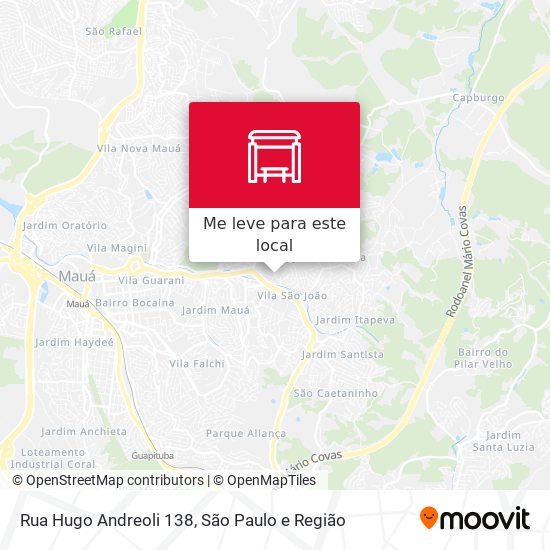 Rua Hugo Andreoli 138 mapa