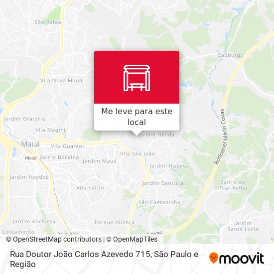 Rua Doutor João Carlos Azevedo 715 mapa