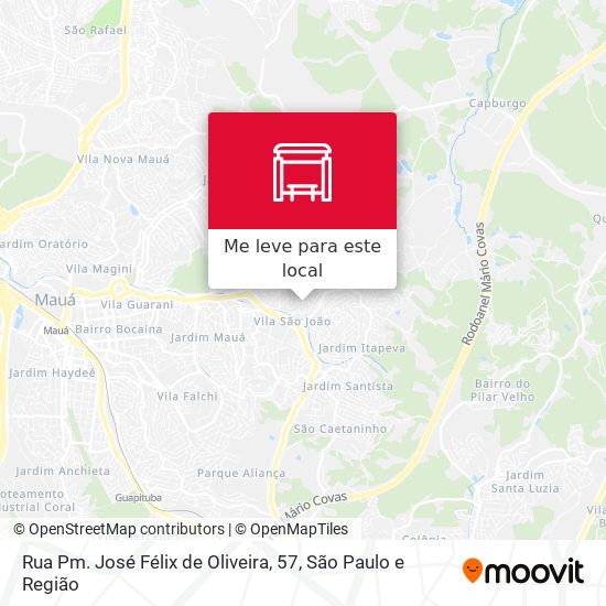 Rua Pm. José Félix de Oliveira, 57 mapa