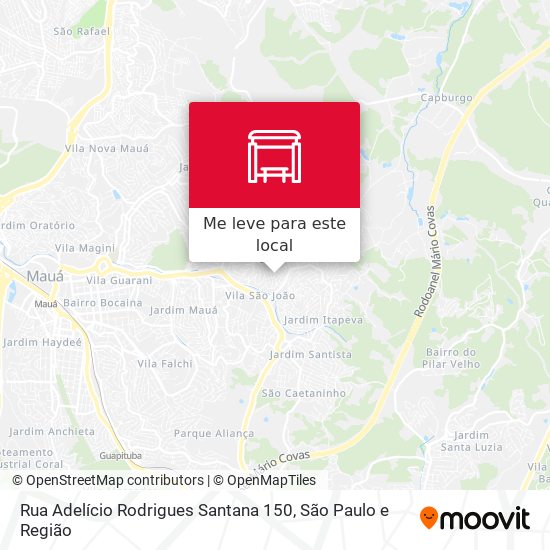 Rua Adelício Rodrigues Santana 150 mapa