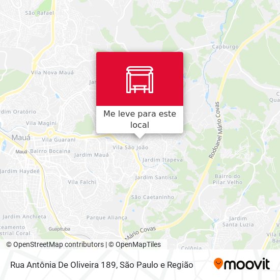 Rua Antônia De Oliveira 189 mapa
