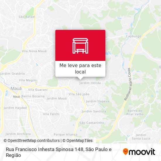 Rua Francisco Inhesta Spinosa 148 mapa
