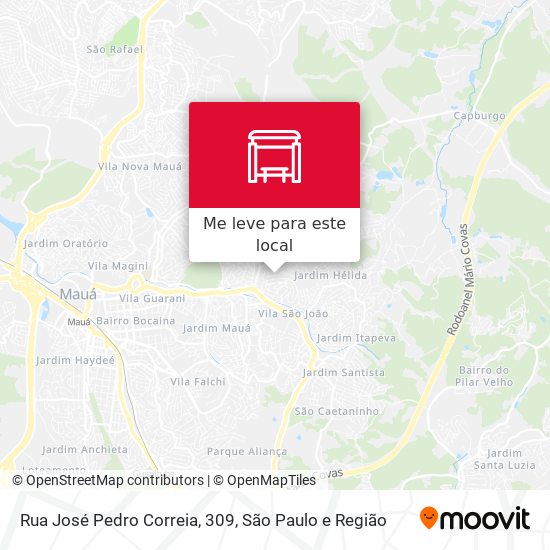 Rua José Pedro Correia, 309 mapa
