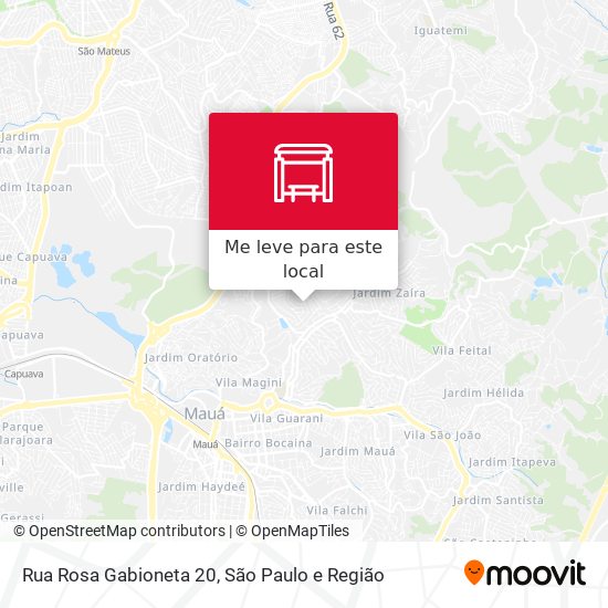 Rua Rosa Gabioneta 20 mapa