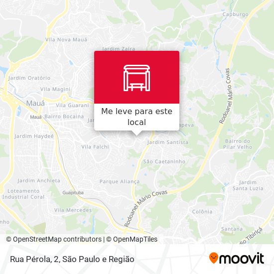 Rua Pérola, 2 mapa