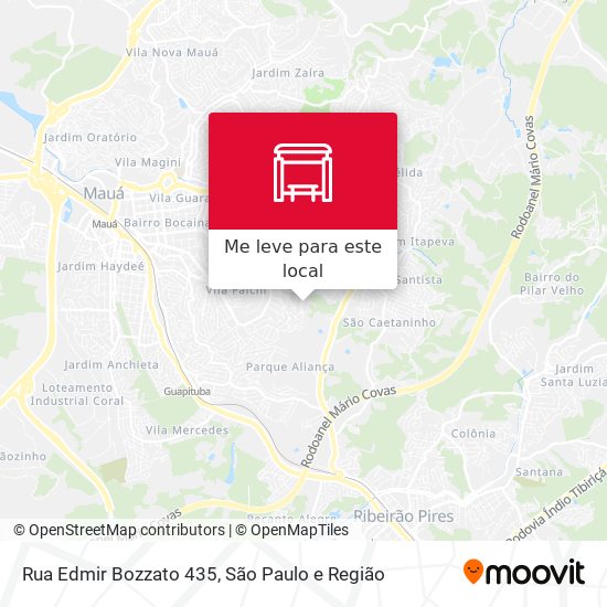Rua Edmir Bozzato 435 mapa
