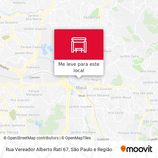 Rua Vereador Alberto Rati 67 mapa