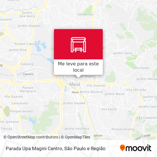 Parada Upa Magini Centro mapa