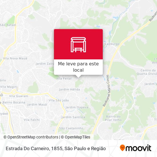 Estrada Do Carneiro, 1855 mapa