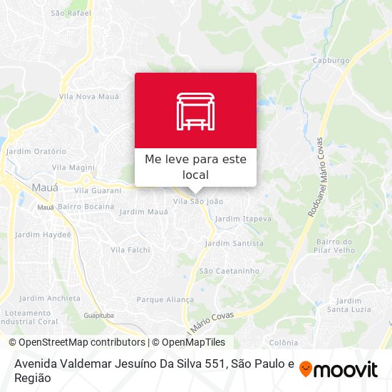 Avenida Valdemar Jesuíno Da Silva 551 mapa