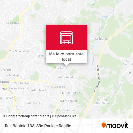 Rua Betúnia 138 mapa