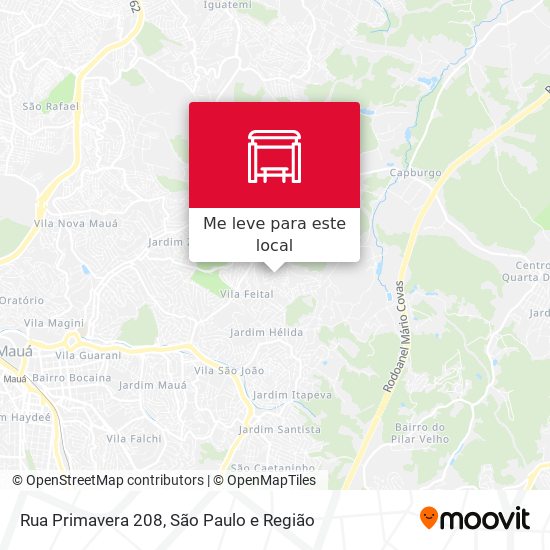 Rua Primavera 208 mapa