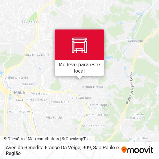 Avenida Benedita Franco Da Veiga, 909 mapa