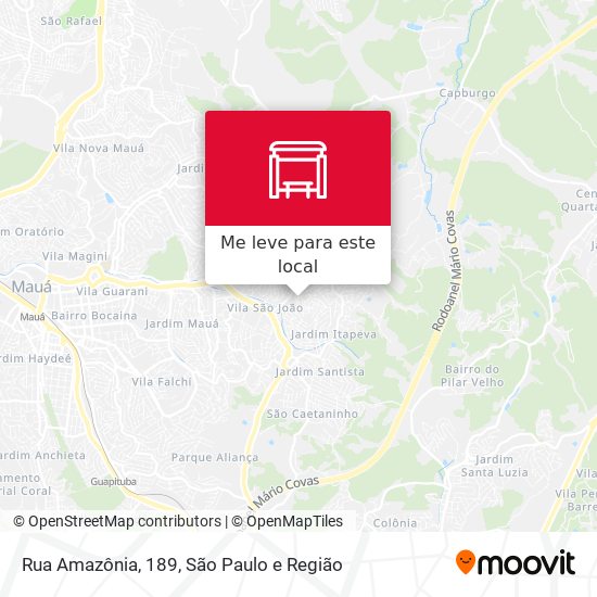 Rua Amazônia, 189 mapa