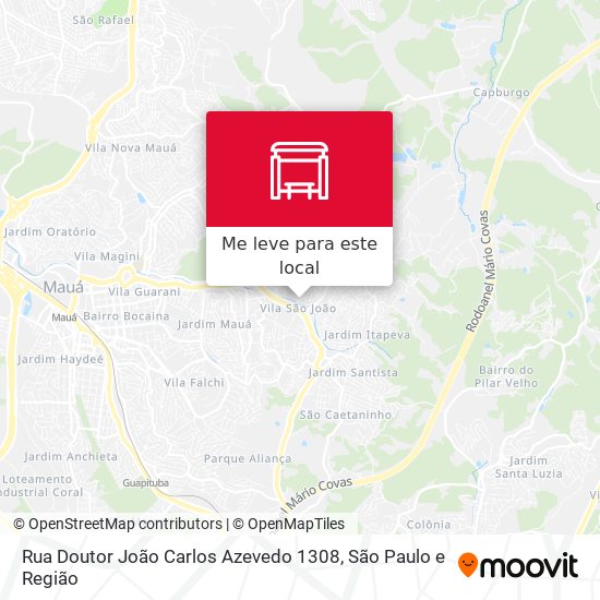 Rua Doutor João Carlos Azevedo 1308 mapa